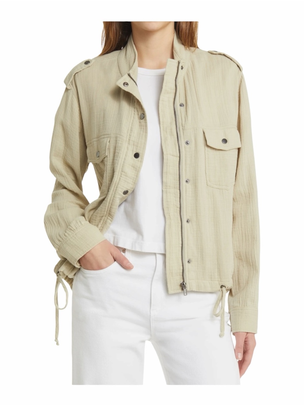 Rails Collins Organic Cotton Military Jacket Women’s Medium Utility